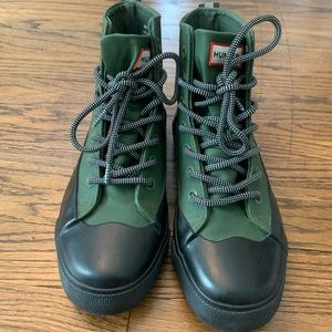 Hunter Green Rain Boots